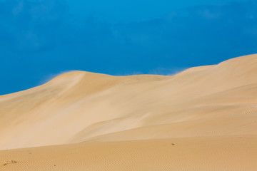 Fototapeta na wymiar Sand dunes of Oued Chbika Plage, Morocco