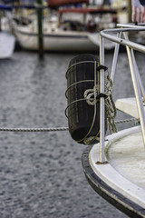 Black boat bumper
