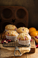 Orange cranberry muffins