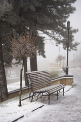 Курортная зона зимой