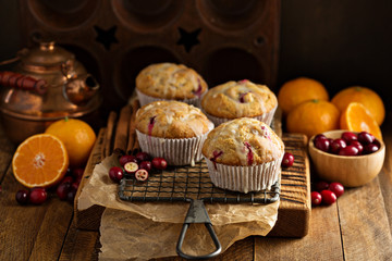 Orange cranberry muffins