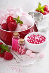 Valentines day baking concept