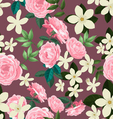 floral seamless pattern