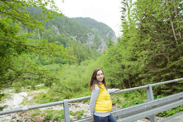 woman hiker hiking on trail