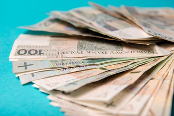 Polish zloty in notes and coins