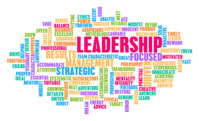 Fototapeta premium Leadership Word Cloud Concept