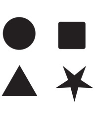 Shape Toys Icon Flat Graphic Design
