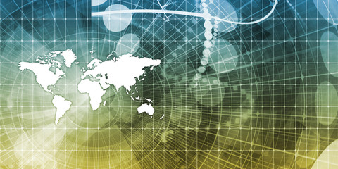 Fototapeta premium Global Communications