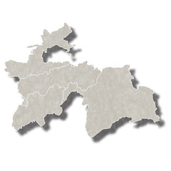 タジキスタン　地図　都市　アイコン 