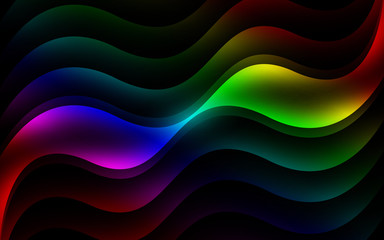Abstract Wave colorful background