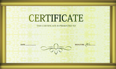 Pattern award certificate