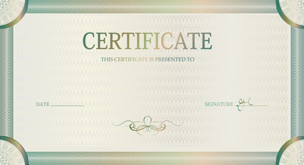 Pattern award certificate