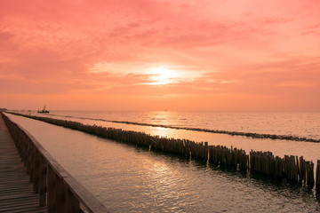 Fototapeta premium Landscapes Sunset over sea 