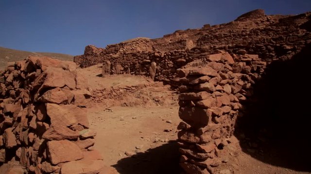 sky, desert, landscape, road, stone, rural, wall, antique, ancient, san, valley, town, mountain, track, path, native, oasis, america, hill, site, history, fortress, south, archaeological, archeology, 
