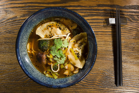 Soup with gedza