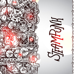 Steampunk style illustration