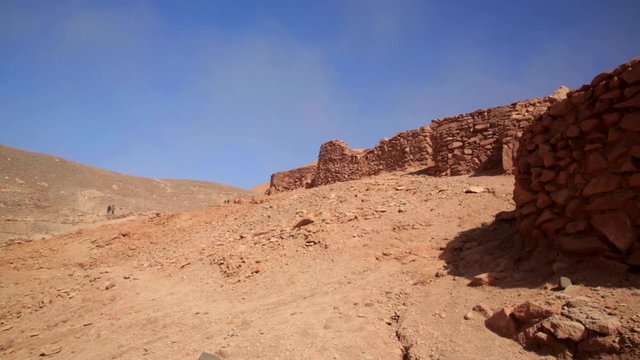 PUKARA DE QUITOR RUINS, ATACA DESERT, CHILE This ancient (pre-Inca) fortress at the entrance to the Valle de Catarpe, which was built in the 12th century to protect the Atacame&ntilde;os from invading Incas