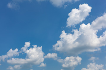 blue sky with cloud closeup