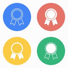 Award icon set.