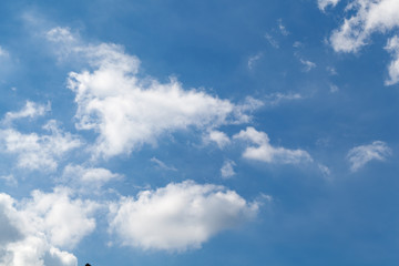 blue sky with cloud closeup