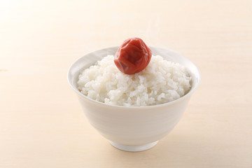 ごはんと梅干し
