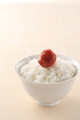 ごはんと梅干し