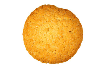 Corn cookie isolated on white background