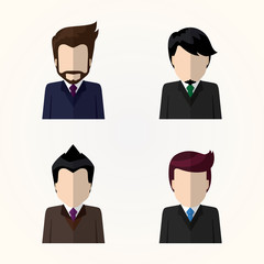 Business people Flat icons. nfo-graphic inspire to drive your business project. Vector illustration. 