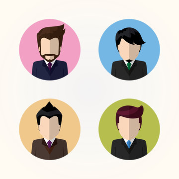 Business people Flat icons. nfo-graphic inspire to drive your business project. Vector illustration. 