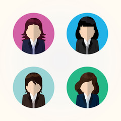 Business people Flat icons. nfo-graphic inspire to drive your business project. Vector illustration. 