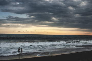 Young Couple at the beach in Monterico, Guatemala