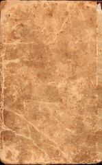Old dirty book cover grunge texture with cracks and scratches - 132560419