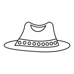 Hat icon, outline style