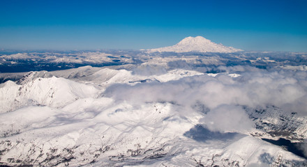 Snowy Mt Rainier in the Distance