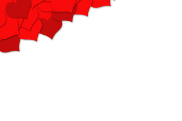 Heart Background and Happy Valentine's Day.