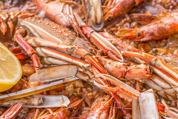  paëlla royale, plat espagnol 