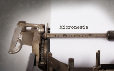 Old typewriter - Micronesia