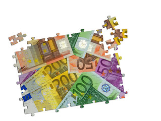 Geld, Puzzle, Verm&ouml;gensaufbau