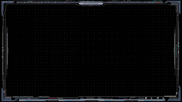 Sci-fi Frame Interface. HUD concept design of frame with brackets, equalizers, data, futuristic elements 4K | 3840 x 2160 | 0:30 sec