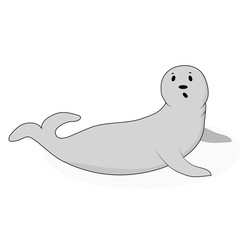 Cartoon cute seal vector
