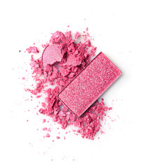 Crushed pink eyeshadow