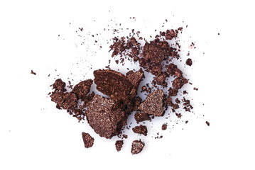 Crushed brown eyeshadow