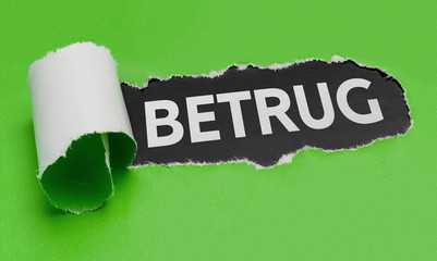 Zerrissenes Papier - Betrug