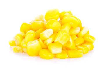 sweet corn isolated on white background