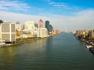 Fototapeta na wymiar New York City Manhattan view with skyscrapers
