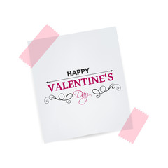 Vector Illustration of a Happy Valentines Day Design