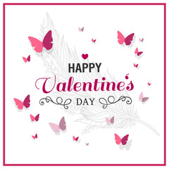 Vector Illustration of a Happy Valentines Day Design