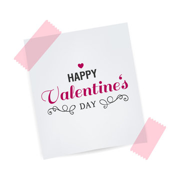 Vector Illustration of a Happy Valentines Day Design