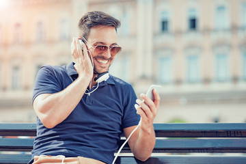 Listening to music