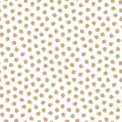 Abstract geometry gold deco art memphis fashion pentagon pattern